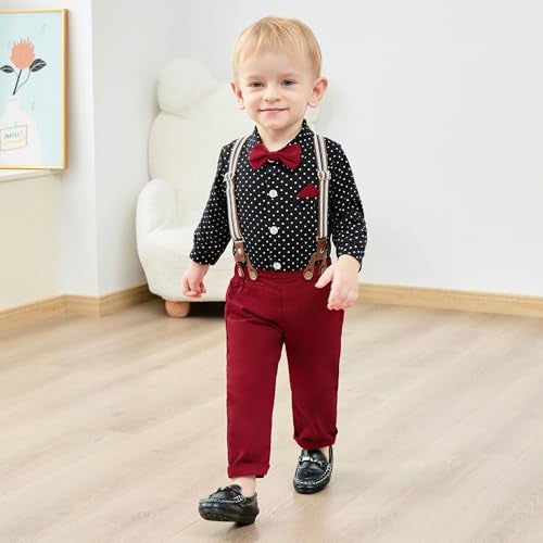 SANMIO Baby Boy Clothes 0-24M Baby Boy Suits 4pcs Baby Boys Baptism Easter Outfits Baby Christmas Clothes - Image 2
