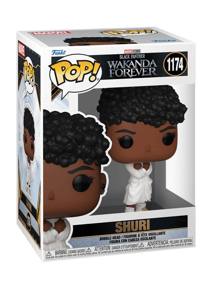 Funko Pop! Funko Pop! Super Heroes : Marvel Black Panther Wakanda Forever - Shuri in White Hoodie  - Image 2