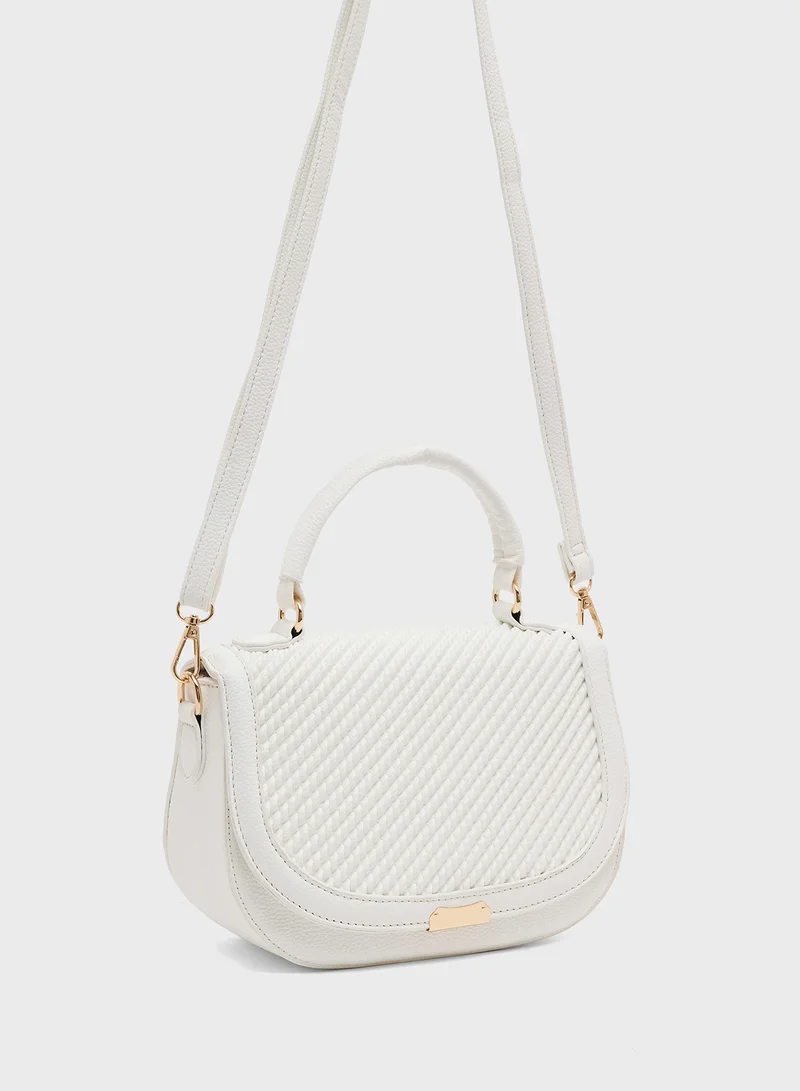 Ginger Textured Shoulder Bag