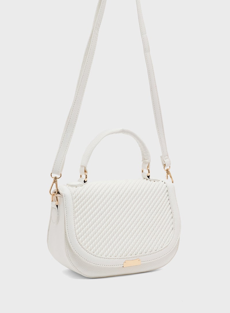 Ginger Textured Shoulder Bag - Image 3
