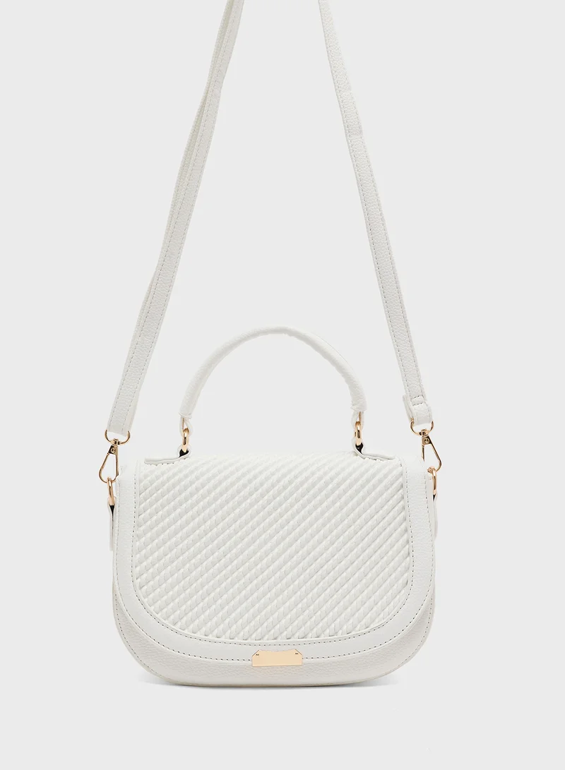 جينجر Textured Shoulder Bag
