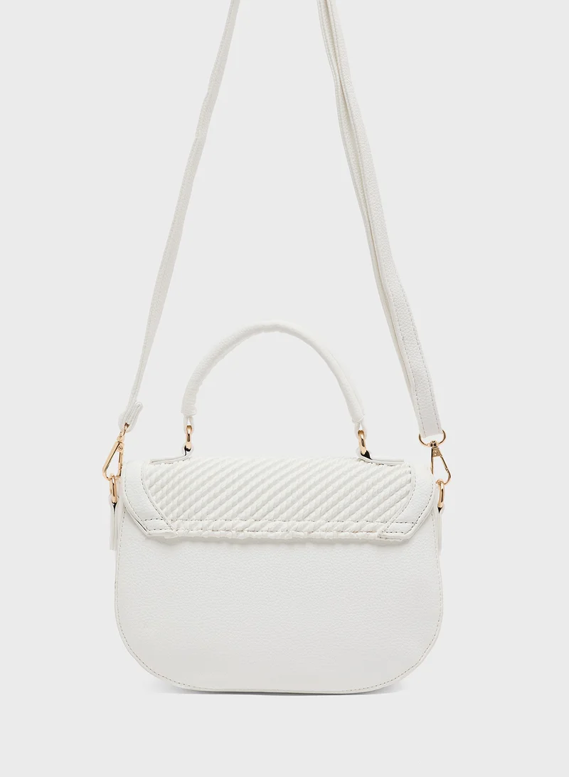 جينجر Textured Shoulder Bag