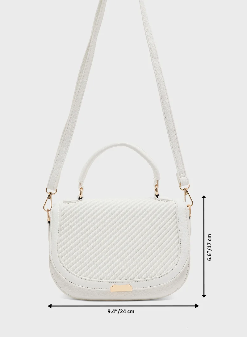 Ginger Textured Shoulder Bag
