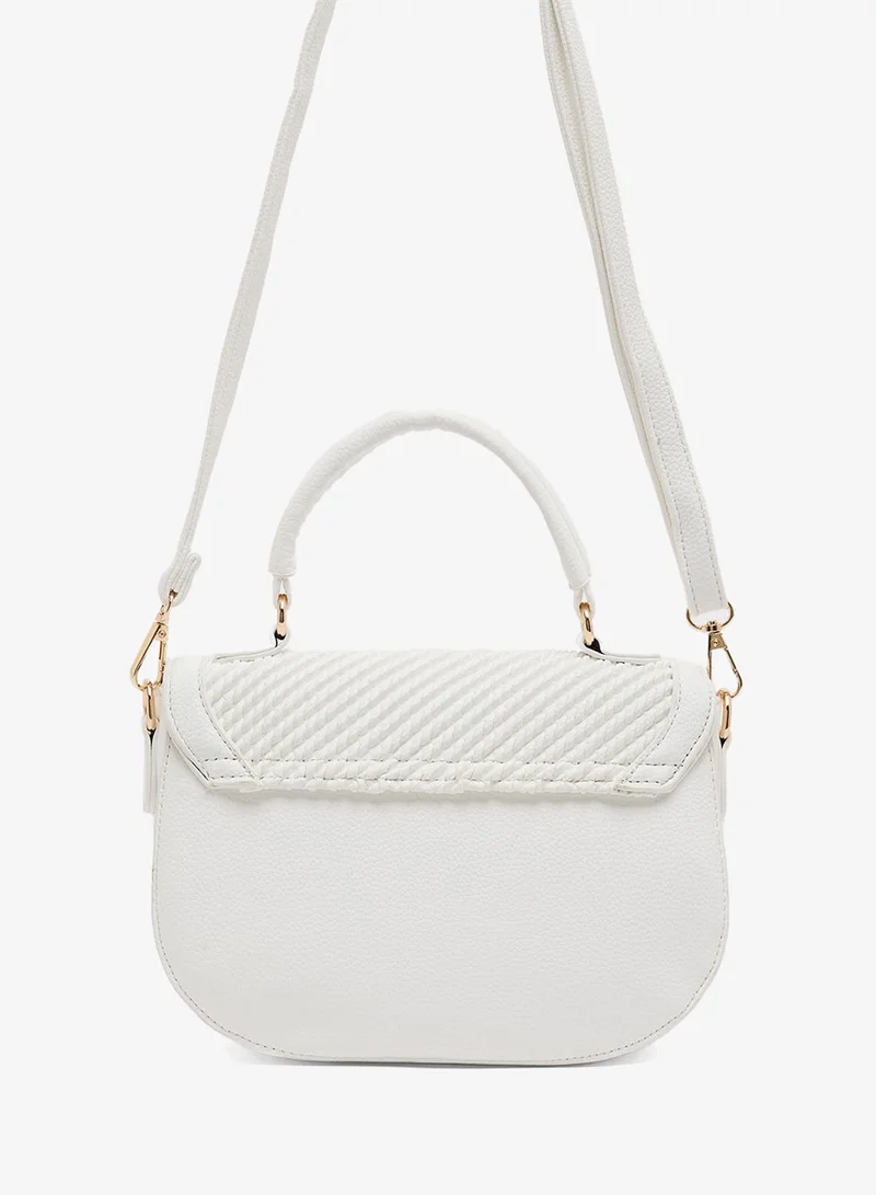 Ginger textured crossbody bag