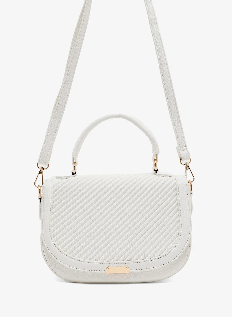 Ginger textured crossbody bag