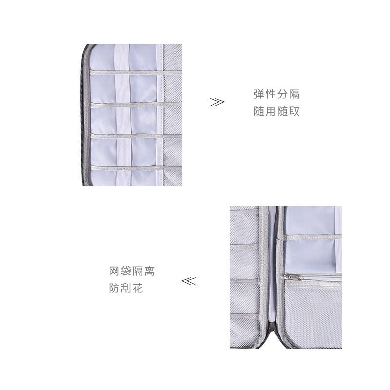 Cable Organizer Pouch for Home Travel and Daily Use, Practical Polyester Build - Image 2