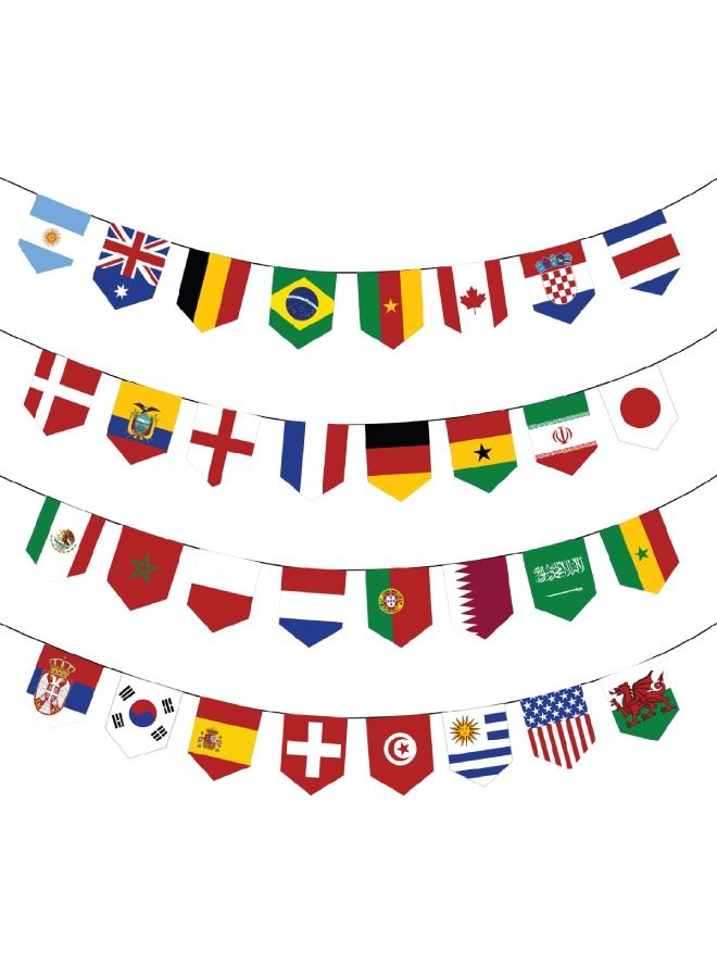 ThePartyPopper 2022 Soccer World Cup Countries Flag Bunting - Image 1