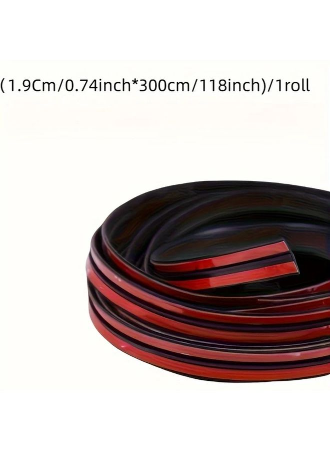 T Shaped Car Seal Strip Black 0.75 Inch Dustproof Waterproof Noise Blocking Easy Install - Image 3