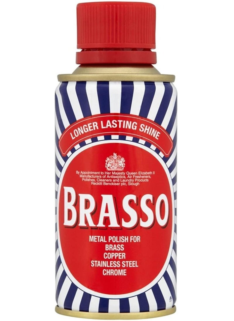 Brasso Brasso MultI purpose Metal Polish Brass Copper Stainless Steel Cleaner Liquid 150 ml 