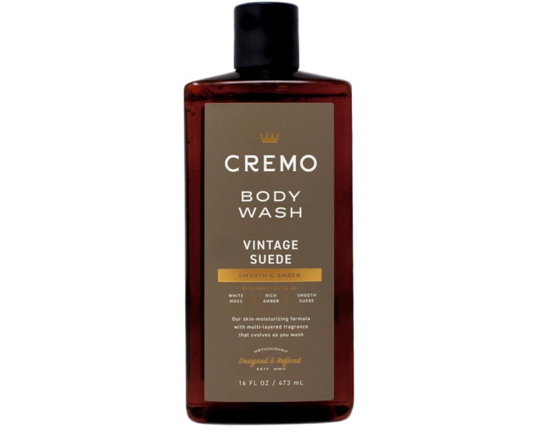 Cremo Rich-Lathering Vintage Suede Body Wash, A Vintage Suede with Notes of White Moss and Rich Amber, 16 Fl Oz (Pack of 2) - Image 2