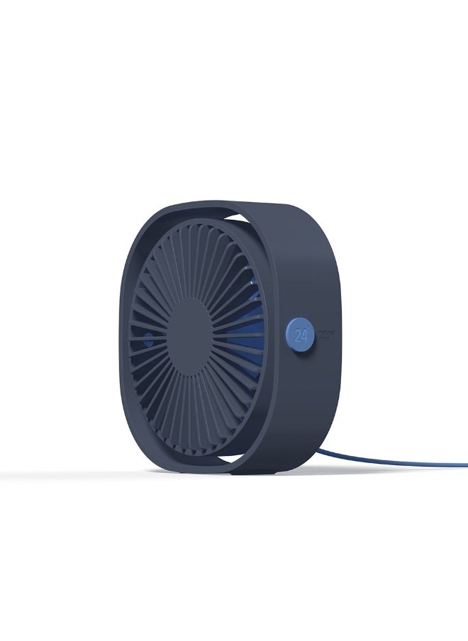 NIBEMINENT Personal USB Desk Fan,3 Speeds Portable Desktop Table Cooling Fan Powered by USB,Strong Wind,Quiet Operation,for Home Office Car Outdoor Travel (White)  - Image 1