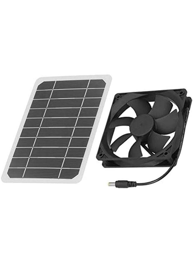 Solar Powered Dog House Fan 6 Panel Ventilator Portable Efficient Indoor Outdoor Use - Image 5