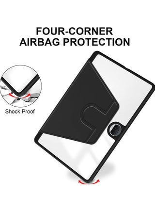 حافظة متوافقة مع Honor Pad 9 مقاس 12.1 بوصة مع حامل قلم، وحامل دوار 360 درجة، غطاء تابلت ذكي قابل للطي ونوم تلقائي (أسود) - view 5