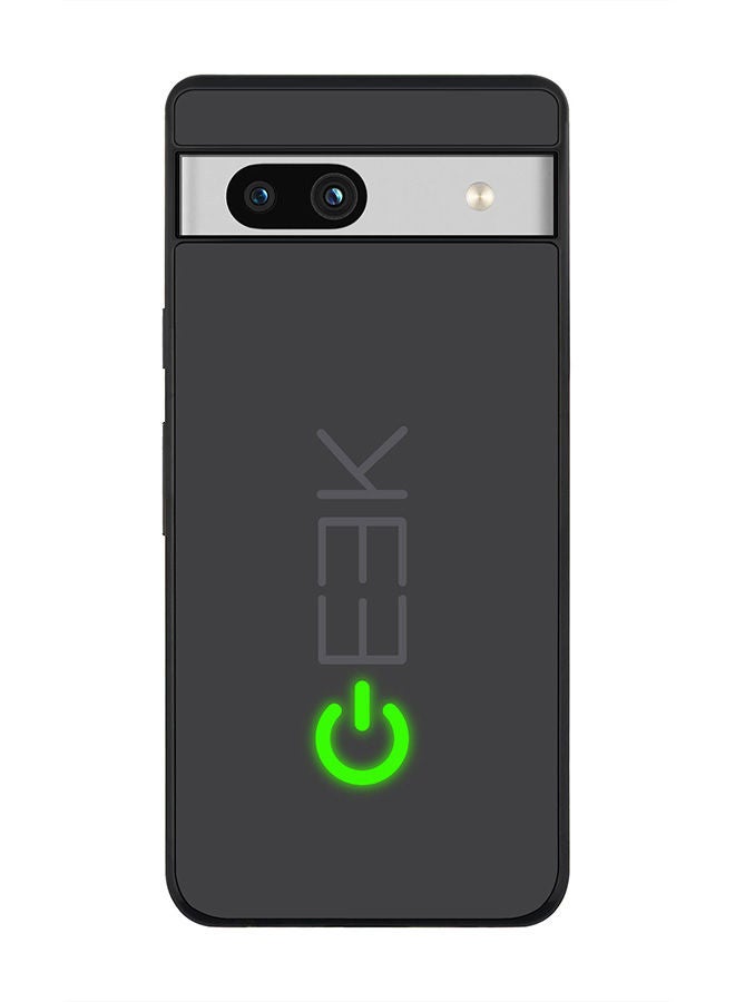 Stylizedd حافظة حواف سوداء متينة لجهاز Google Pixel 7a 5G، حافظة رفيعة، حواف مطاطية مرنة، مضادة للسقوط، غلاف TPU جل رقيق - Geek ON - Image 1