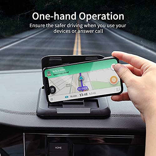 HOLD UP Mobile Car Holder Mount - Holdup Dashboard Cell Smartphones Holder For Car Universal Anti-Slip Silicone Suction Pad Dashboard Mount Stand Compatible With iPhone Samsung - Image 5