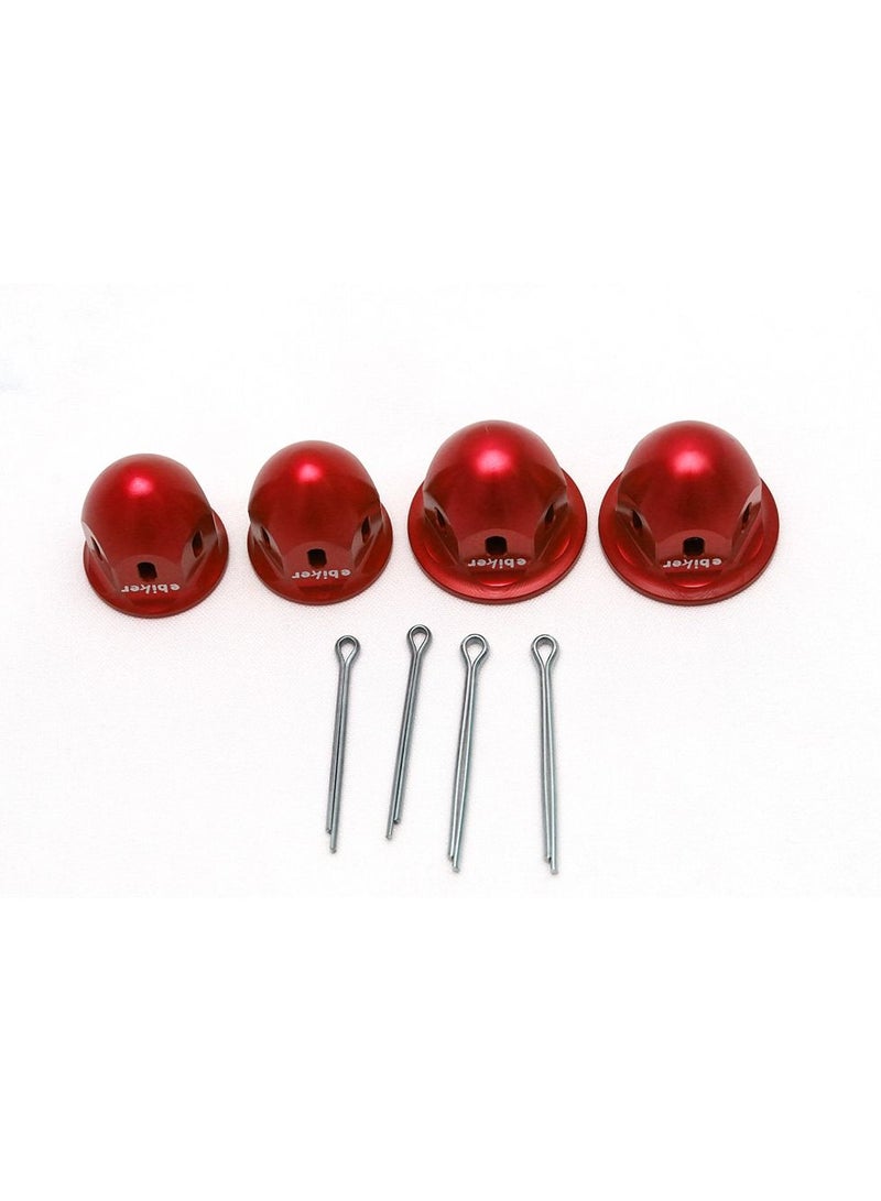general Wear Resist and corrosion 4PCS Front Spindle Nuts For Yamaha RAPTOR 700 RED - Image 1