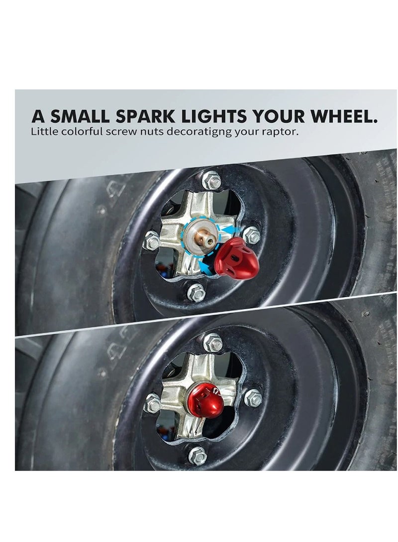 general Wear Resist and corrosion 4PCS Front Spindle Nuts For Yamaha RAPTOR 700 RED - Image 4