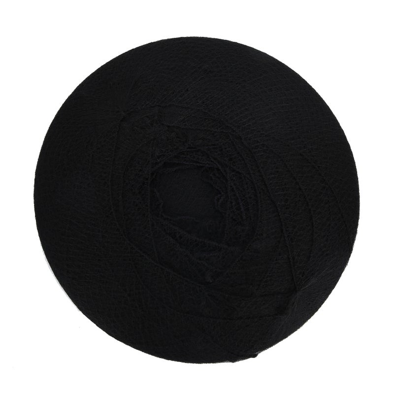 Disposable Nylon Hairnet: 20 Inch Black 100% Latex-Free Breathable Mesh - Lightweight Comfortable Hair Fixing Cap for Salon Home Work Ballet Trainees Chefs Nurses - Image 1