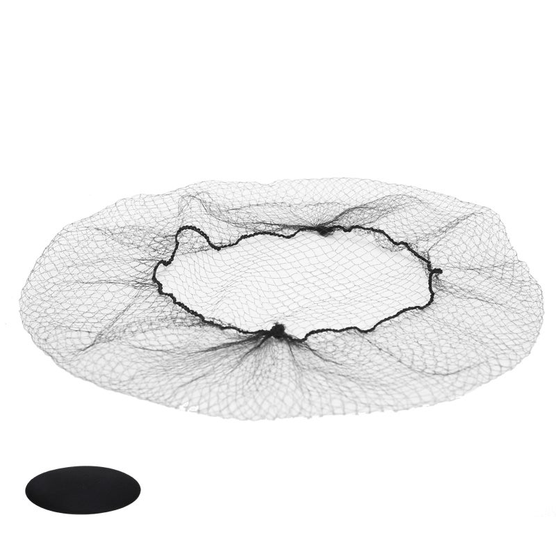 Disposable Nylon Hairnet: 20 Inch Black 100% Latex-Free Breathable Mesh - Lightweight Comfortable Hair Fixing Cap for Salon Home Work Ballet Trainees Chefs Nurses - Image 3