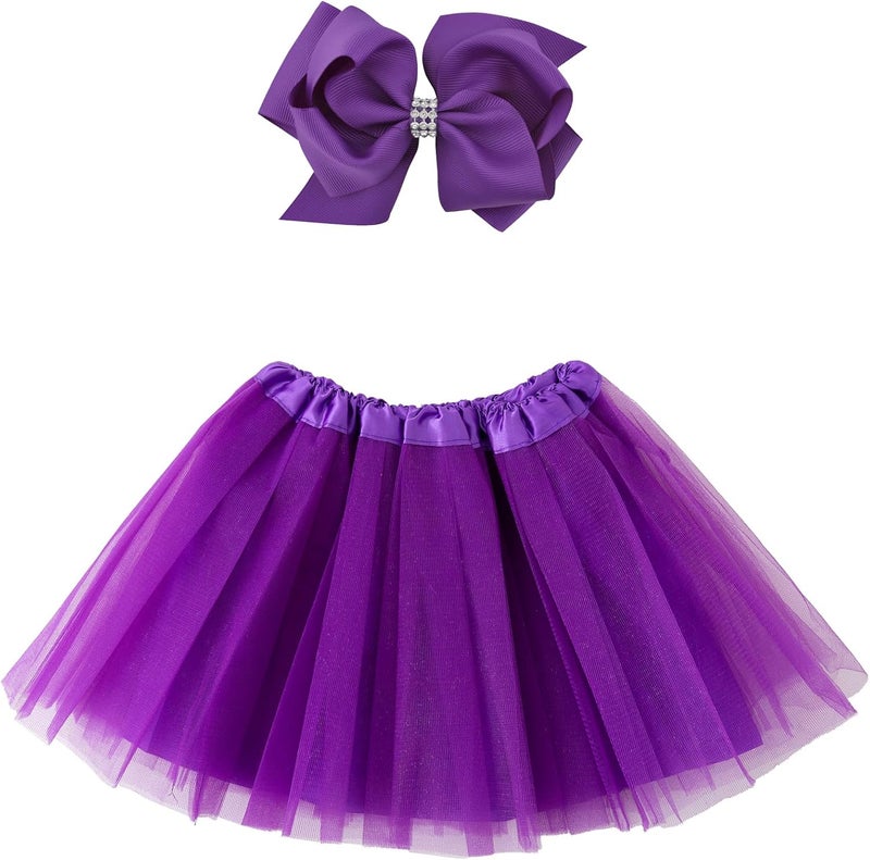 Jastore Girls Layered Stars Sequins Tutu Skirt Princess Ballet Dance Dress for 2-8 Years - Image 1