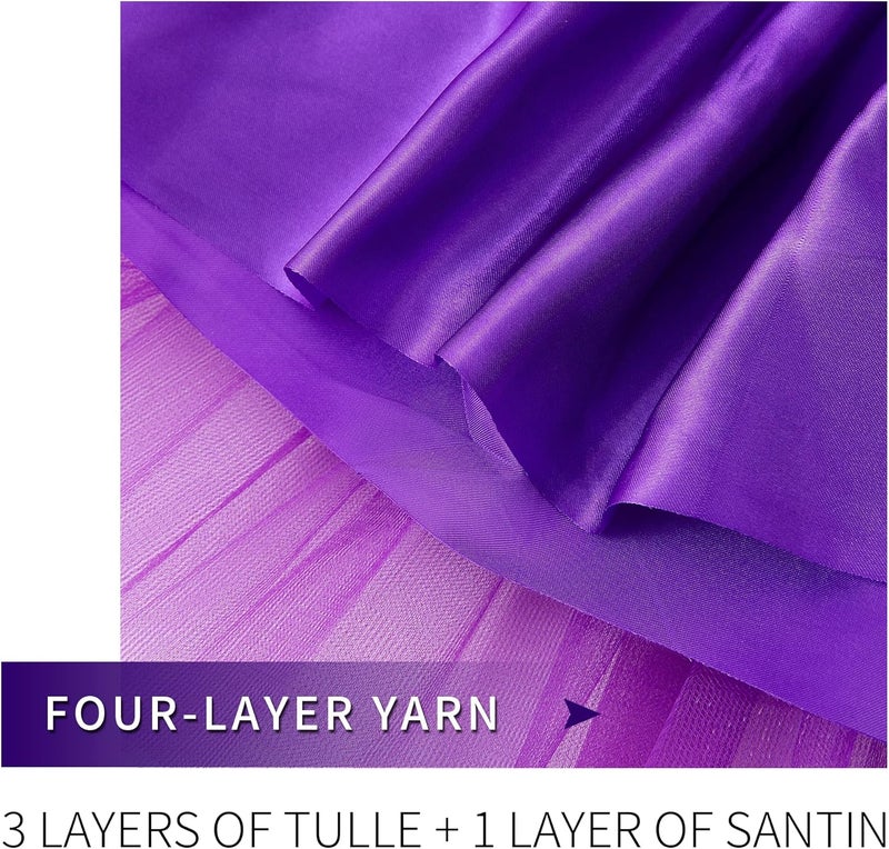 Jastore Girls Layered Stars Sequins Tutu Skirt Princess Ballet Dance Dress for 2-8 Years - Image 2