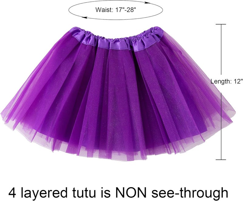 Jastore Girls Layered Stars Sequins Tutu Skirt Princess Ballet Dance Dress for 2-8 Years - Image 3