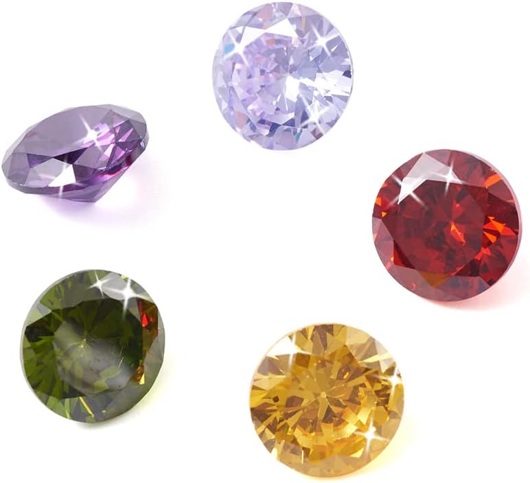 Craftdady 10pcs 10mm barretteCubic Zirconia Stone Colorful Loose CZ Rhinestone Faceted Cabochons for Earring Bracelet Pendants Jewelry DIY Craft Making - Image 3