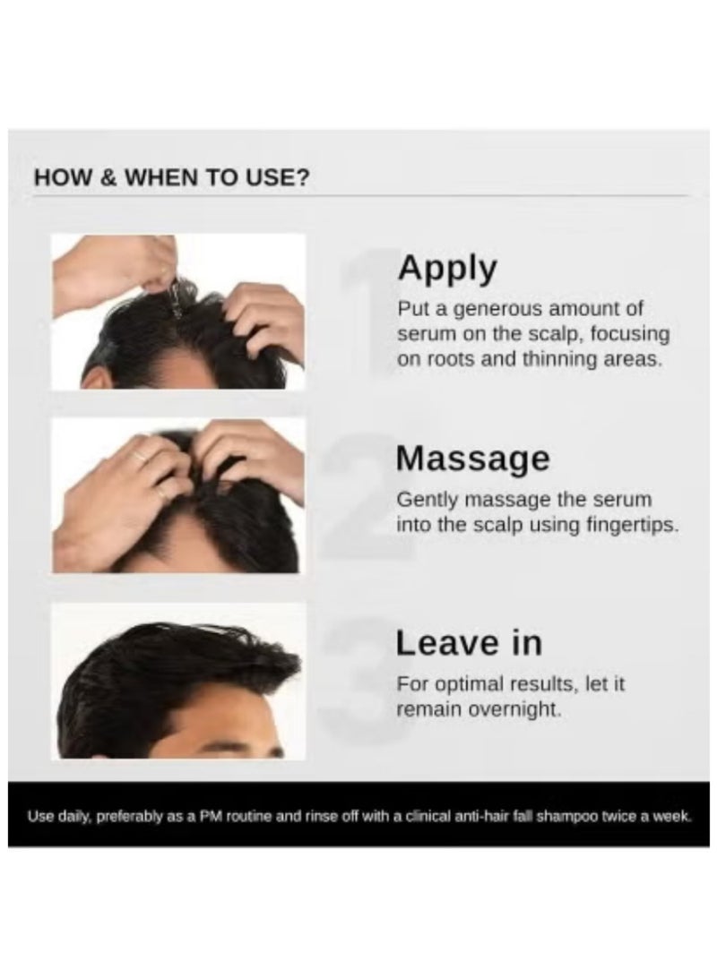 بار_اناتومي سيروم نمو الشعر المتقدم من بار أناتومي - حزمة مزدوجة 2 × 30 مل مع ريدنسيل، أناغين، بايكابيل وكابيليا لونغا لعلاج تساقط الشعر مع البيوتين ومستخلص الأرز من إكليل الجبل للرجال والنساء - Image 2