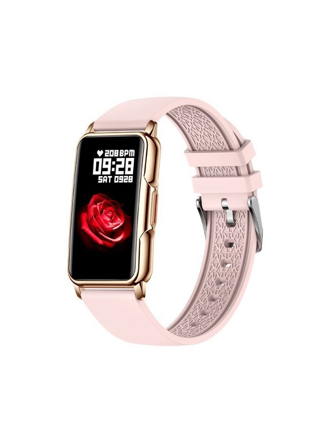 Luxury Silver Fitness Tracker Smart Bracelet for Women Stylish Beautiful Ladies Smart Watch with Pedometer Sleep Message Notification Stainless Steel 1.47 Full Touch Screen - Image 1