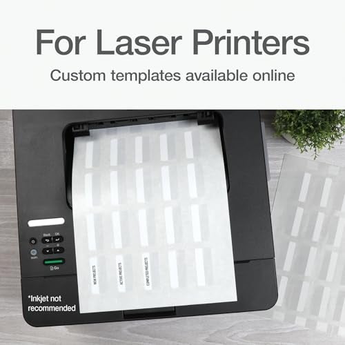 Redi-Tag Laser Printable Tabs, Permanent Index Tabs, Customizable Adhesive Labels, White, 2" x 0.875", 300 Per Pack (B39170) - Image 3