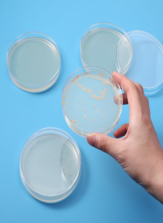 Relaxweex 90 Pieces Prepoured Agar Plates Kit Includes Petri Dishes with Agar Swabs Pipettes Storage Tubes Educational Science Kit Science Fair Project to Learn Microbiology - Image 4