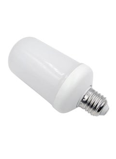 NIBEMINENT SMD2835 LED Fire Effect Light Bulb White 6.5 x13.5centimeter  - Image 1