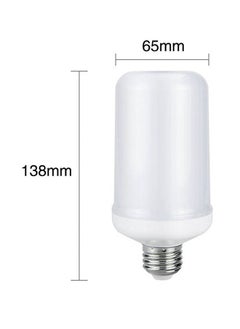 NIBEMINENT SMD2835 LED Fire Effect Light Bulb White 6.5 x13.5centimeter  - Image 2