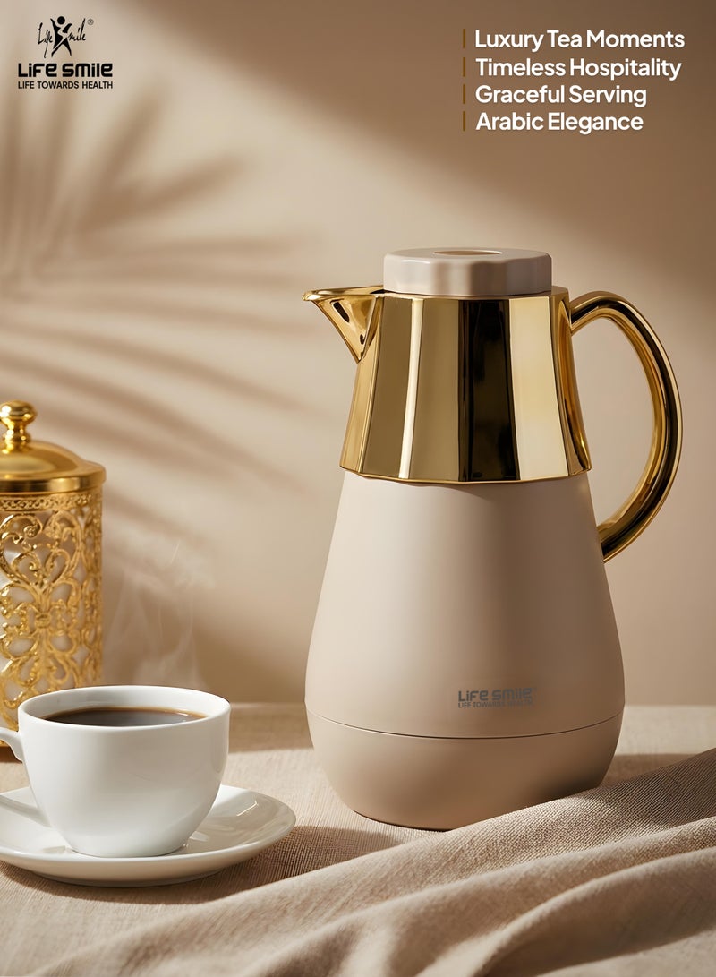 Life Smile فلاسكة فراغية مميزة 1 لتر من لايف سمايل – تحكم قفل دفع، مانعة للتسرب وتصميم صديق للبيئة - Image 5