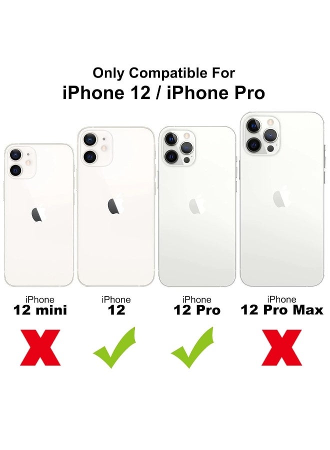 دوسالا غطاء شفاف مغناطيسي متوافق مع MagSafe لهاتف iPhone 12 و 12 Pro | علبة حماية هجين من السيليكون والإطار الصلب المضاد للصدمات | علبة شفافة لهاتف آبل iPhone 12 و 12 Pro - Image 2