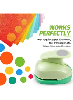 UCEC Circle Punch, Craft Hole Punch Round Punch For Crafting, 5 Different Size Circle Hole Punch For Paper Crafts, Cardstock, Gift Wrapping, Cards And Scrapbooks-3/8 5/8 1 1.5 2 Inch Circle Punch Set  - Image 4
