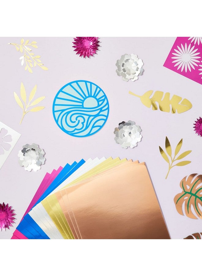 Bright Creations 100 Sheets of Metallic Cardstock, Thick 250 GSM 8.5x11 Paper for Arts and Crafts, Classroom, DIY Projects (Assorted Colors, Letter Size) - Image 2