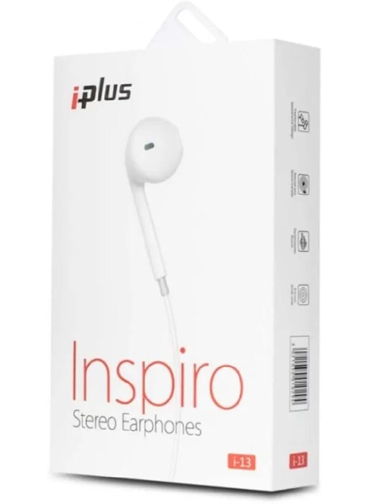 آي بلس سماعات أذن ستيريو عالية الجودة iPLUS i-13 Inspiro | تصميم خفيف الوزن وأداء صوتي غني - Image 2