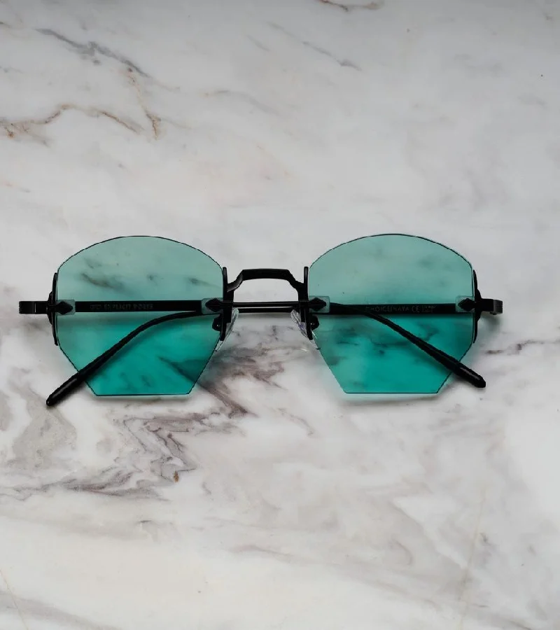  اكسبليست باوتس نظارات شمسية أنيقة للجنسين من ناي مات بلاك-تيركواز من إكسبليست بوويتس