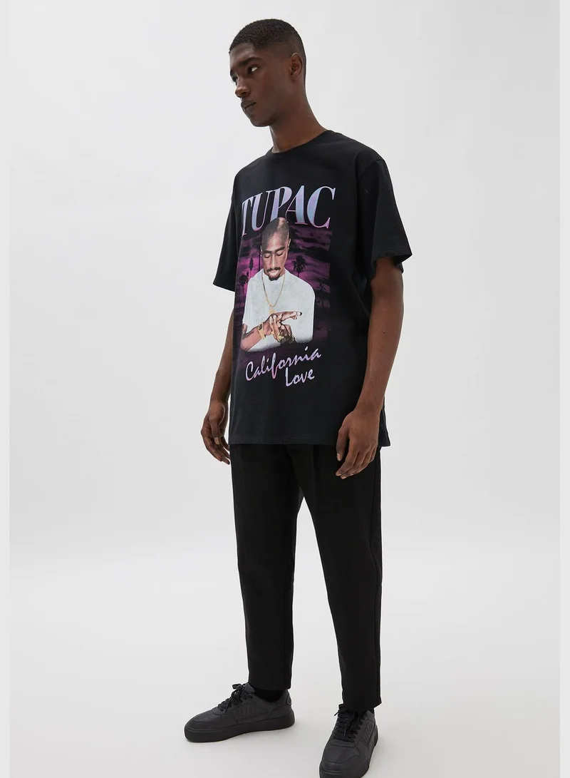 PULL&BEAR Tupac California Love T-shirt