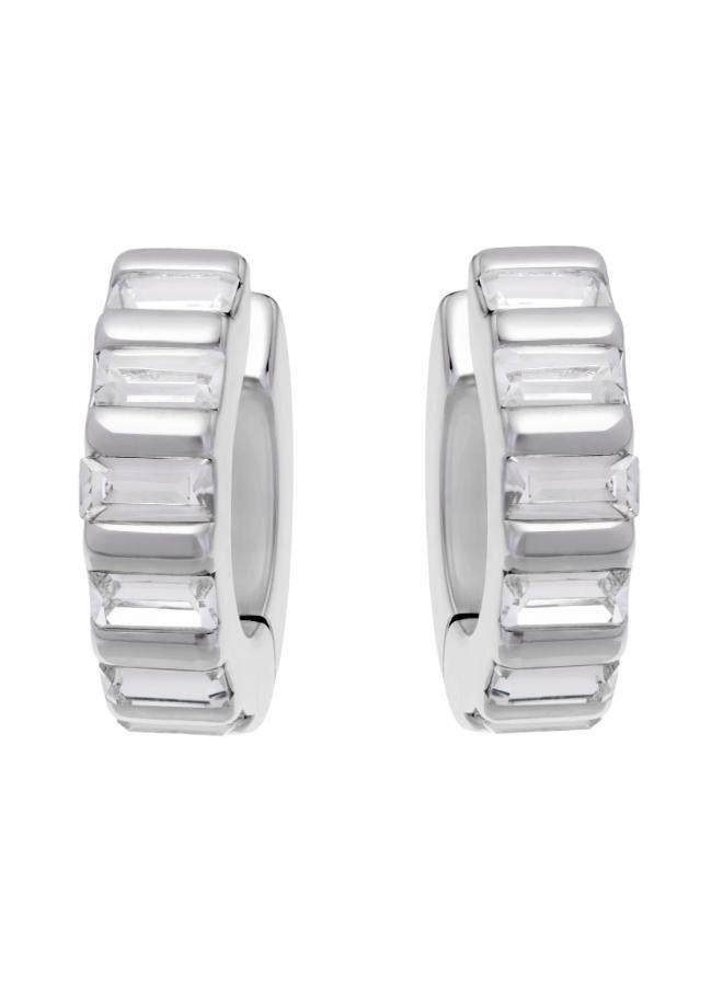 REISS LIZA: Linear Crystal Huggie Hoop Earrings  - Image 1