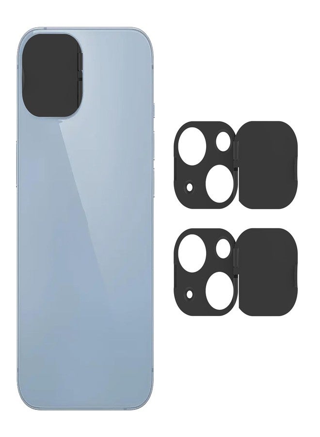 EYSOFT Phone Camera Lens Cover Compatible for iPhone 14/iPhone 14 Plus,Camera Lens Protector to Protect Privacy and Security,Strong Adhesive Black - Image 1