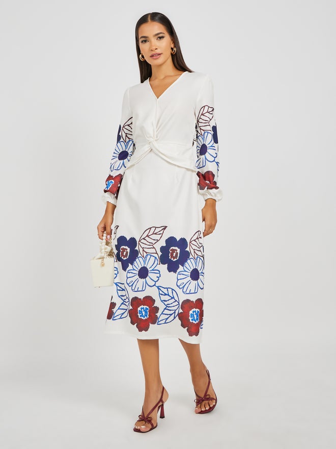 Styli Floral Print Dress  - Image 2