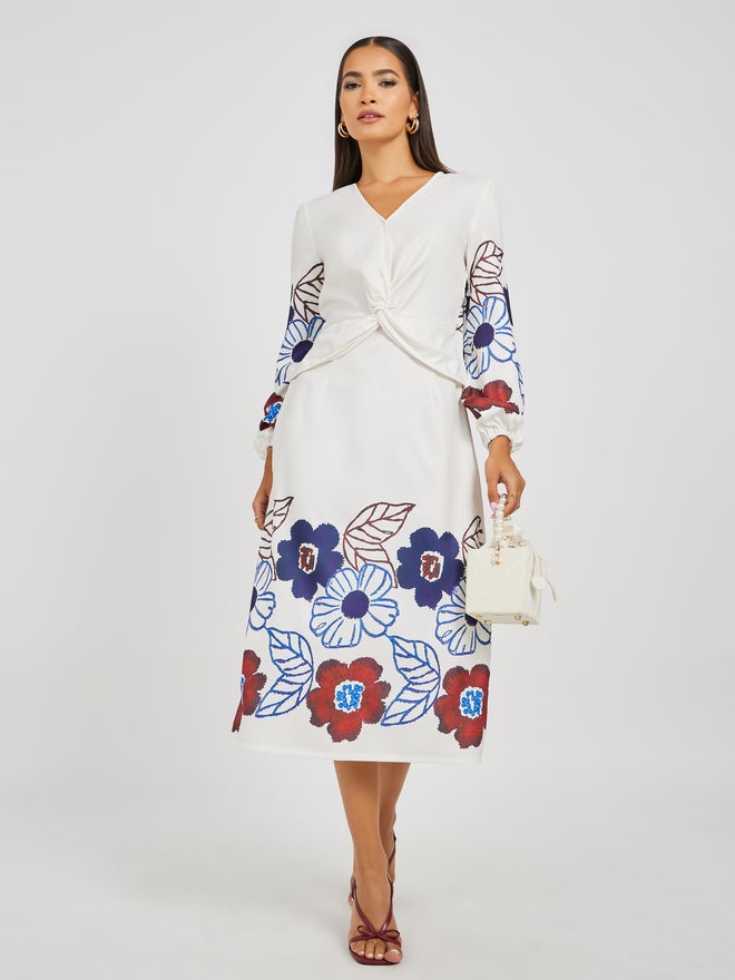 Styli Floral Print Dress  - Image 1