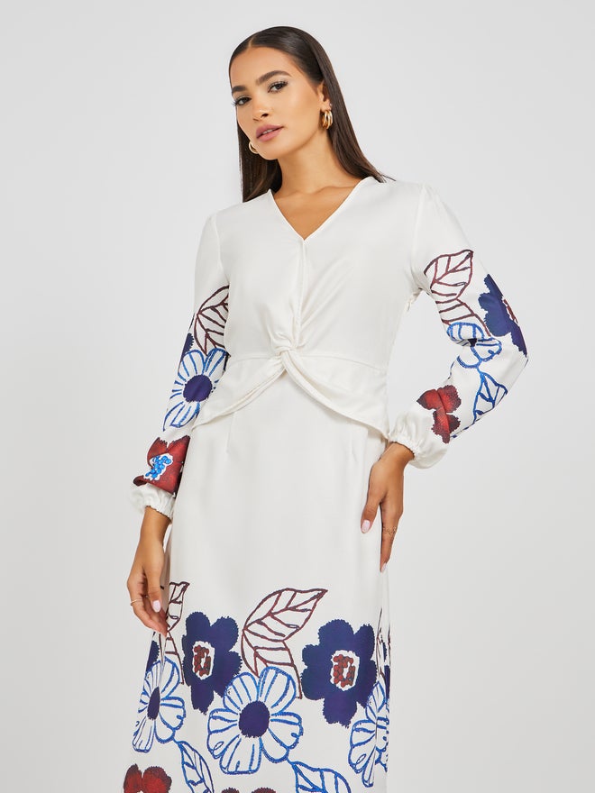 Styli Floral Print Dress  - Image 3