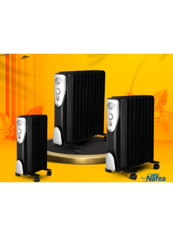 Jac 13-fin oil heater with timer, elegant metal body from JackNGH-3213 - Image 3