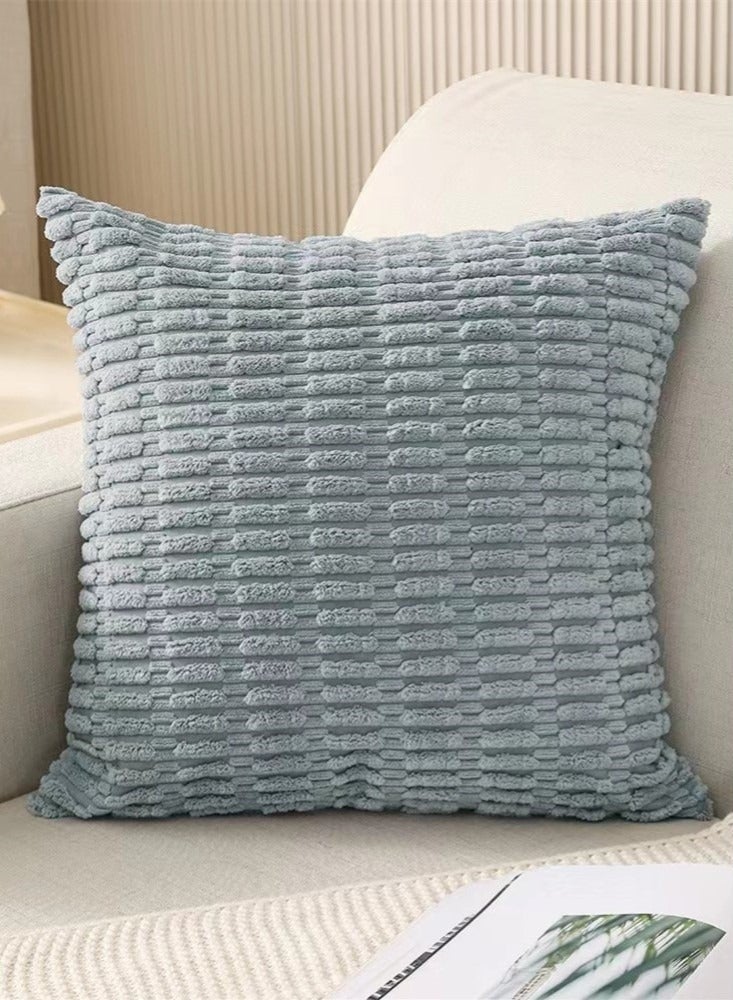 كوتيس أغطية وسائد مزخرفة مكونة من 4 قطع من قماش مخملي متعدد الألوان 45 × 45 سم - Image 3