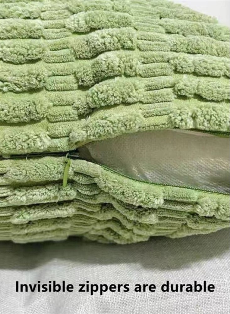 كوتيس أغطية وسائد مزخرفة مكونة من 4 قطع من قماش مخملي متعدد الألوان 45 × 45 سم - Image 5