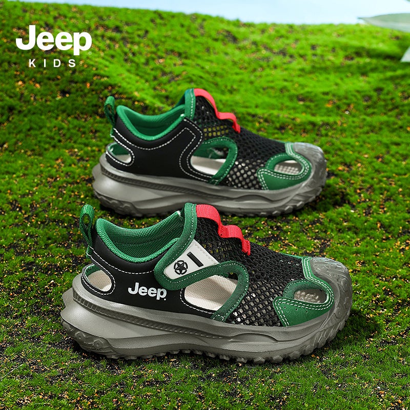Jee/P Children'S Shoes Boys' Sandals 2025 Summer Mesh Hollow Children'S Sports Sandals Campus Closed-Toe Sandals Breathable - Image 4