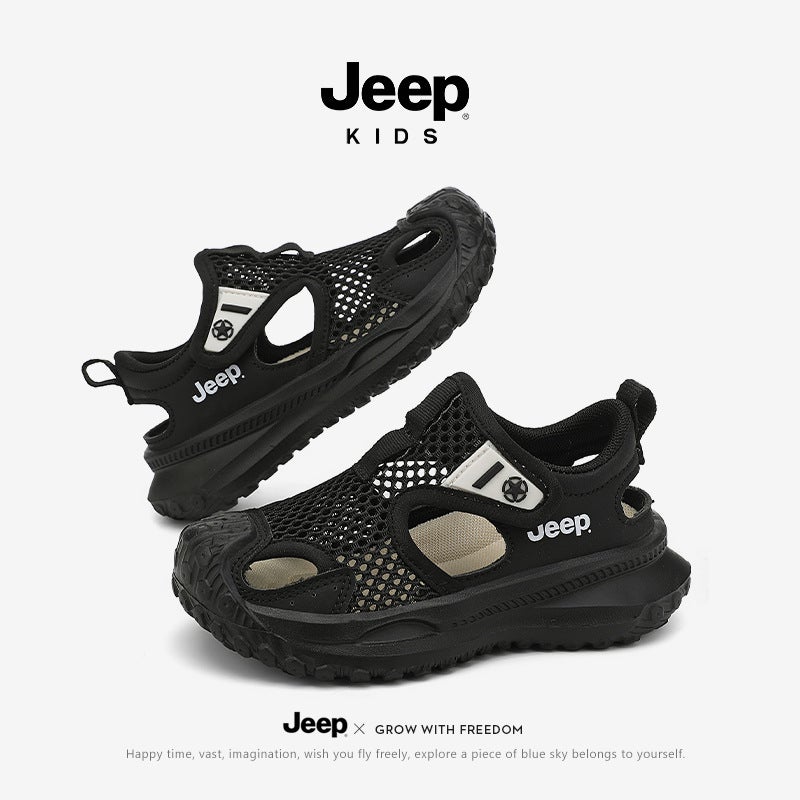 Jee/P Children'S Shoes Boys' Sandals 2025 Summer Mesh Hollow Children'S Sports Sandals Campus Closed-Toe Sandals Breathable - Image 5